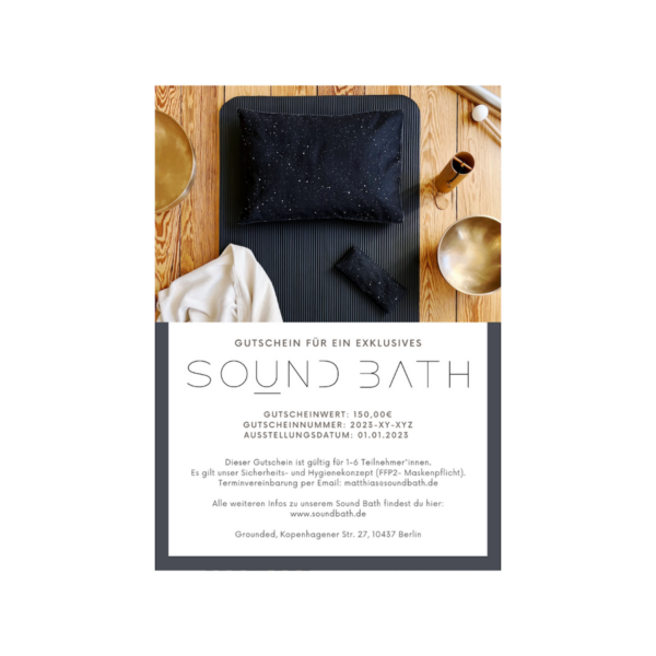 Private Sound Bath Gutschein